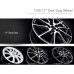 tuix 17 dark gray alloy wheels set hyundai elantra 2010-15